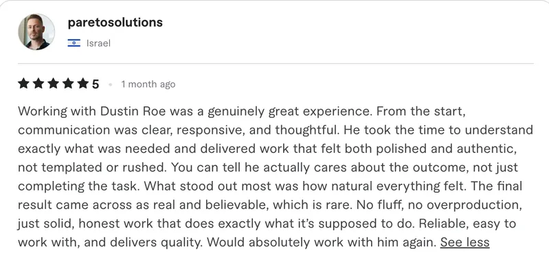 Verified client feedback