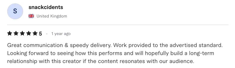 Verified client feedback