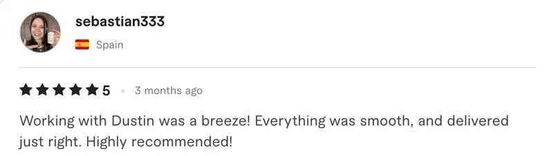 Verified client feedback